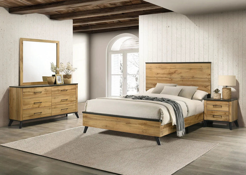 Kaywood 4-piece Queen Bedroom Set Natural Pine by Unique Piece Furniture
