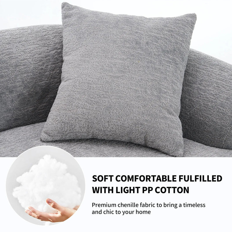 4 Seater Sofa With Fabric, 30D, 60 Hardness Full Sponge, 4 Pillow For Living Room, Home Furniture Sleeper Sectional Sofa For Apartment by Unique Piece Furniture