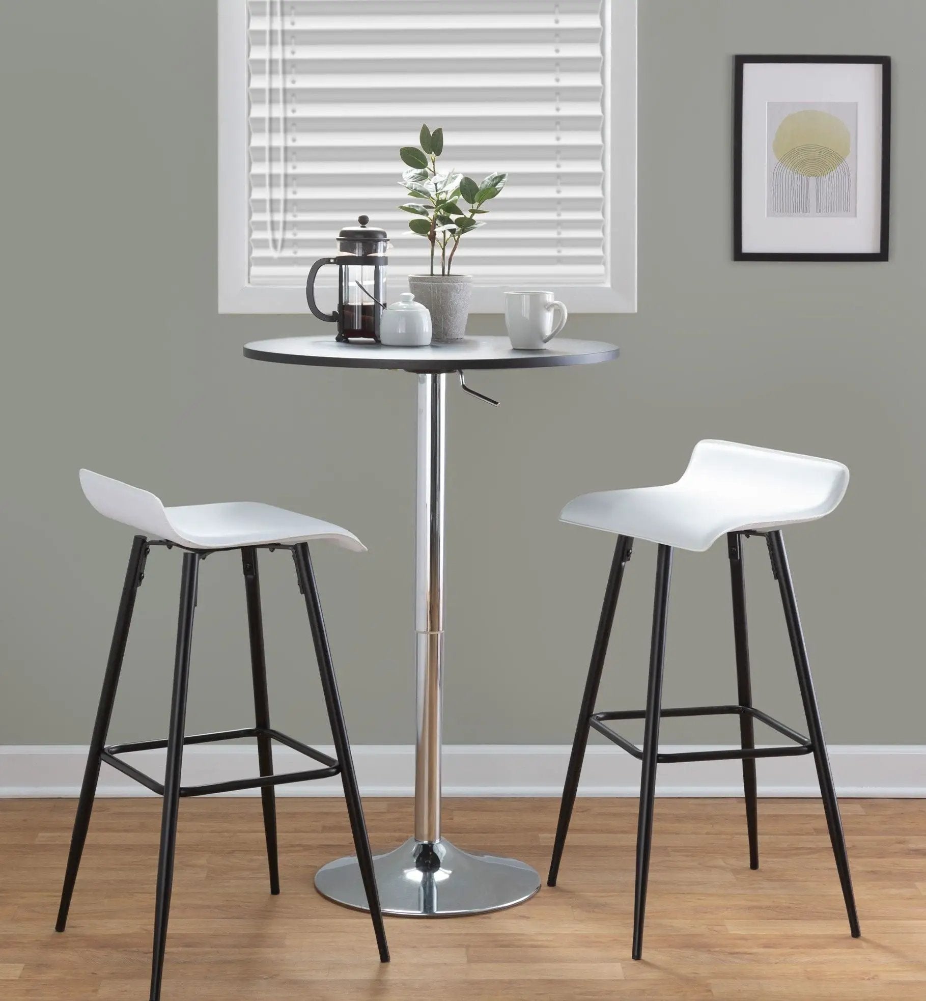 Ale - Contemporary Fixed-Height Bar Stool (Set of 2) by Unique Piece Furniture
