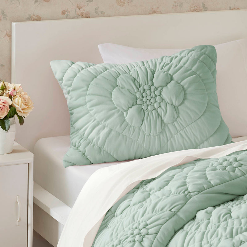 3-Piece Full/Queen Comforter Set with Soft Poly Jersey Fabric - Grey, photo 8 of 10