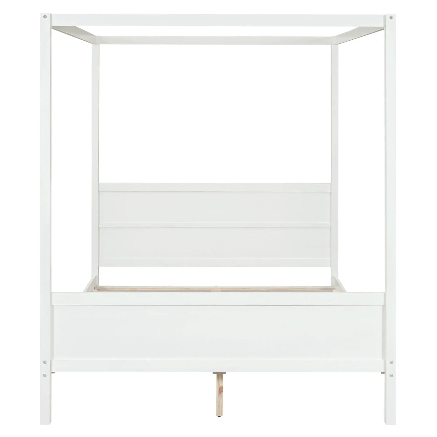 Canopy Platform Bed With Headboard And Footboard, Slat Support Leg by HouseOfZazla