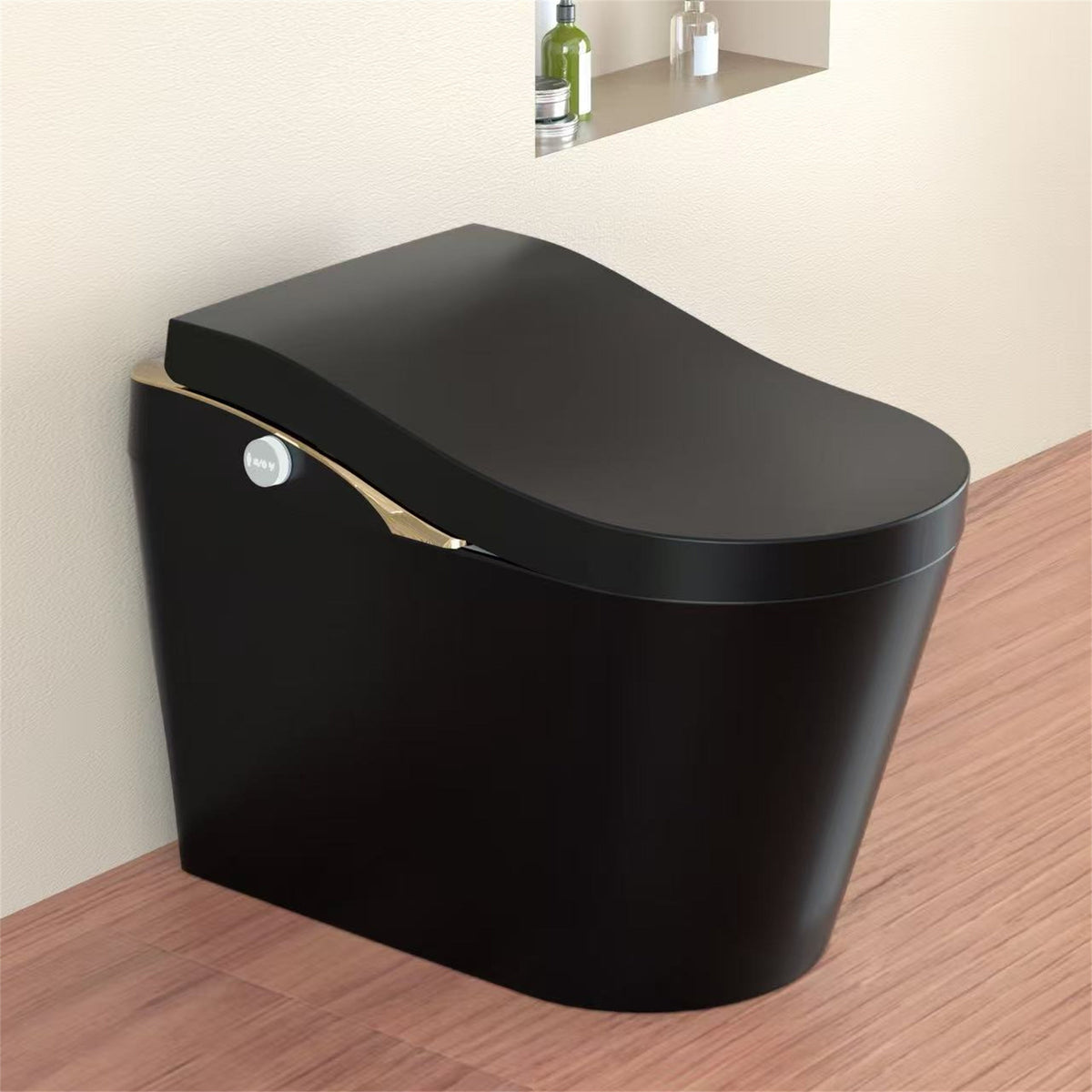 Tankless Modern Smart Toilet with Bidet and Auto Flush - White