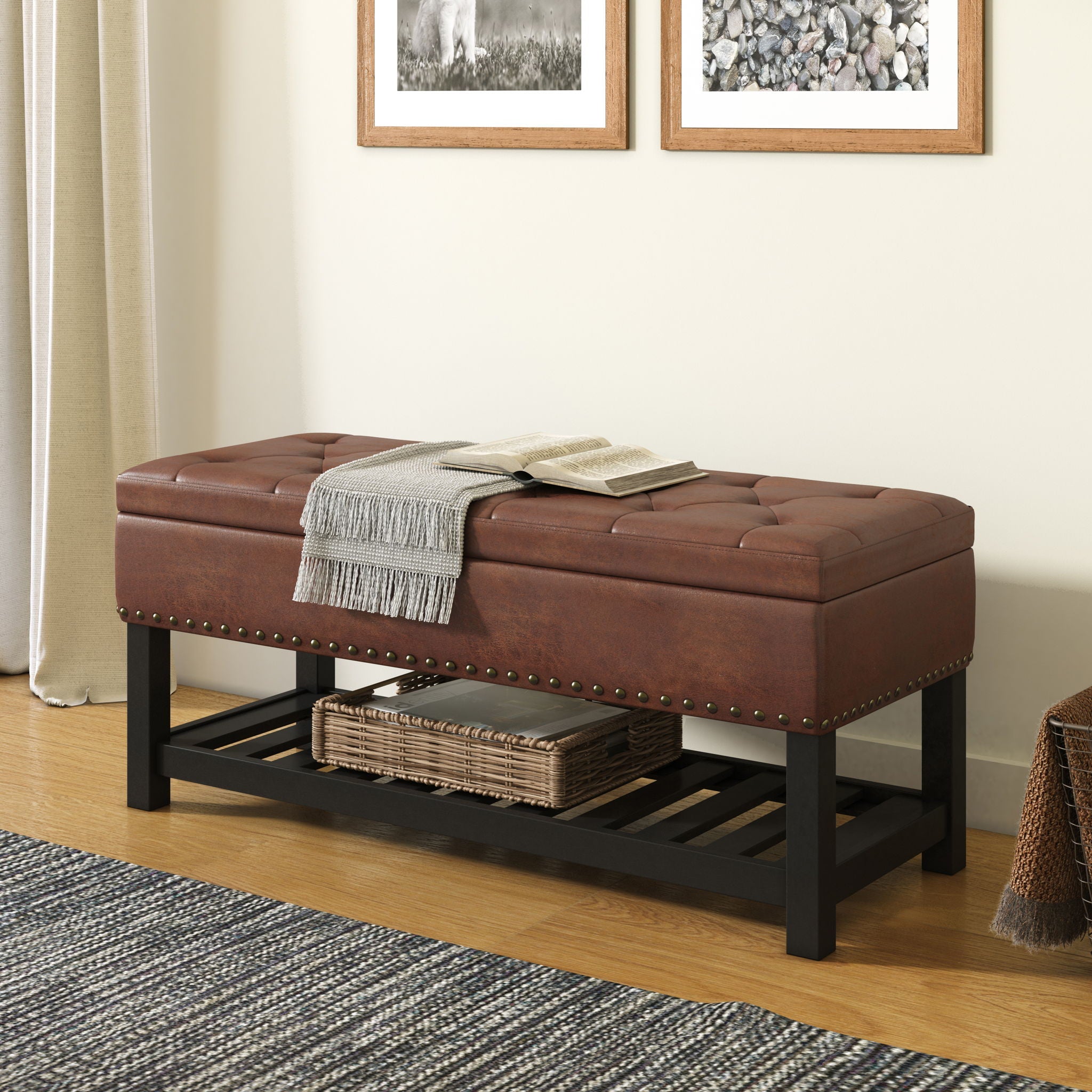 Lomond - Upholstered Storage Ottoman Bench by HouseOfZazla