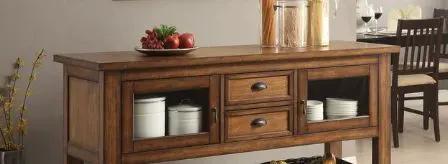 Kadri - Kitchen Cart - Distressed Chestnut by HouseOfZazla