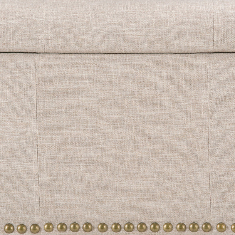 Kingsley - Upholstered Large Storage Ottoman by HouseOfZazla