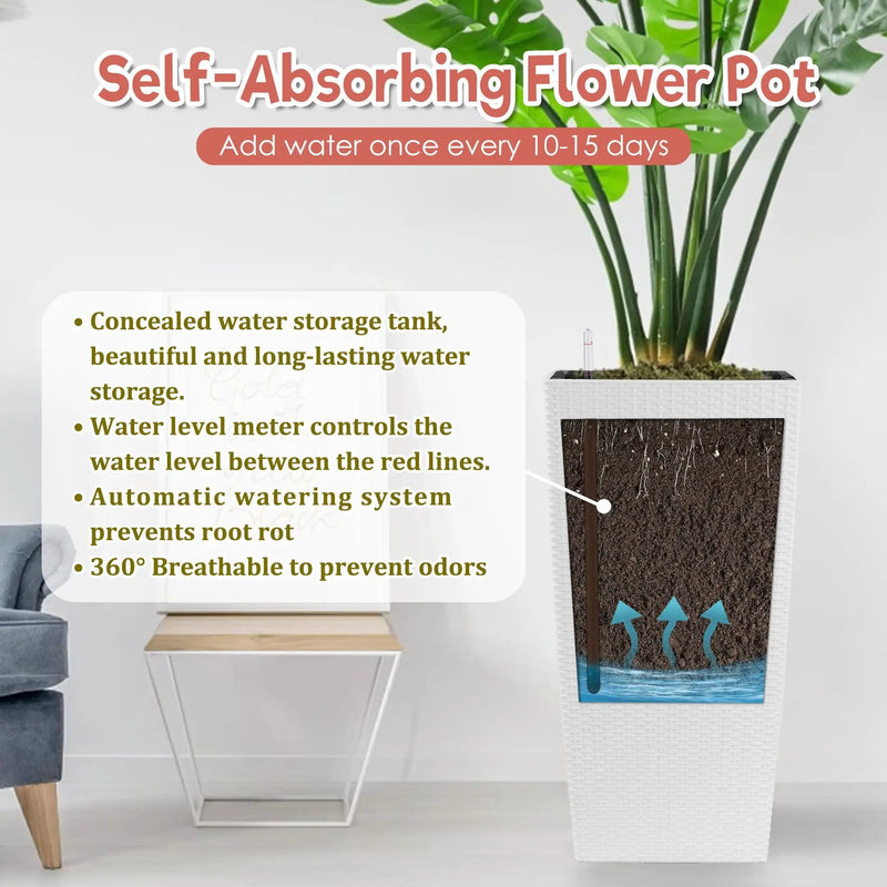 Indoor Outdoor Planter With Automatic Watering System by Unique Piece Furniture