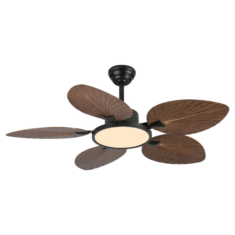 52-Inch Tropical Palm Leaf Ceiling Fan with Lights & Remote Control by HouseOfZazla