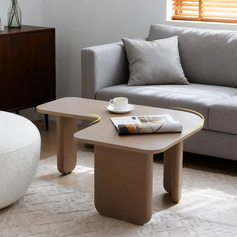 L-Shape Coffee Table For Living Room by Unique Piece Furniture
