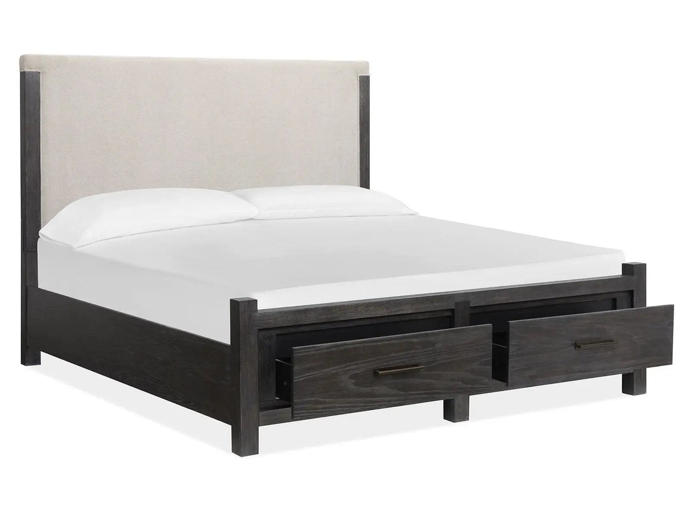 Plum Creek - Upholstered Panel Storage Bed by Unique Piece Furniture