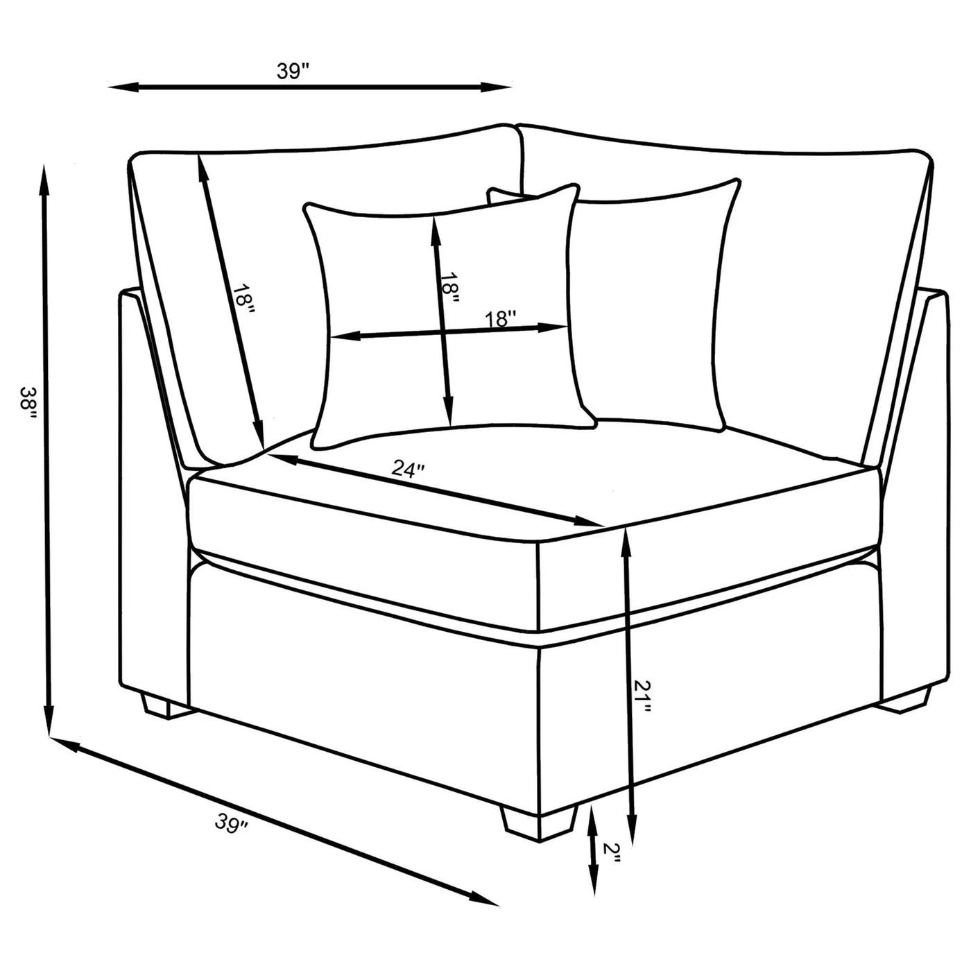 Lafayette - Modular Upholstered Sectional Sofa by HouseOfZazla