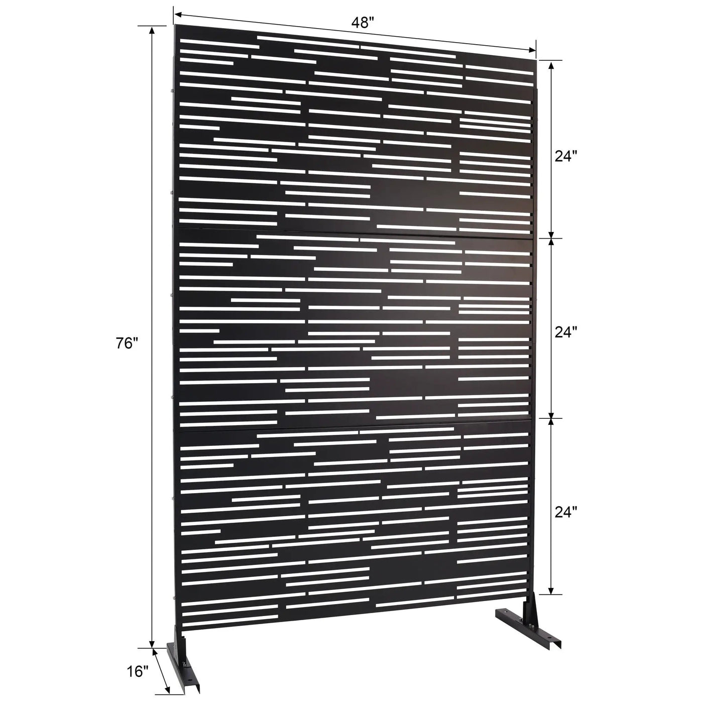 Outdoor & Indoor Freestanding Metal Privacy Screen by HouseOfZazla
