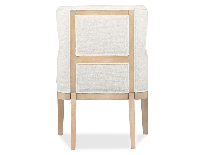 Somerset - Dining Arm Chair With Upholstered Seat & Back (Set of 2) - Butternut and Omari Natural, photo 2 of 7