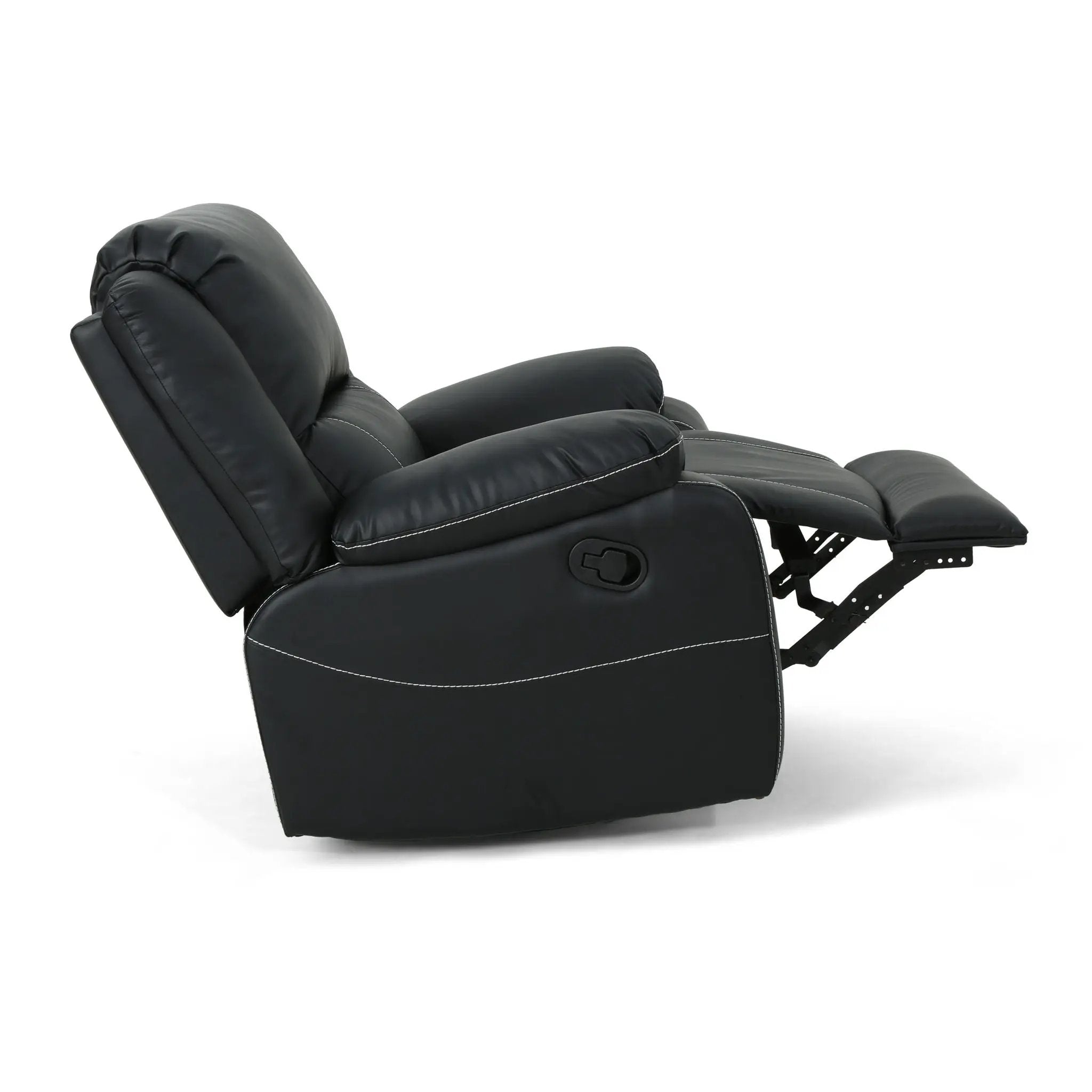 Stylish Wide Manual Swivel Standard Recliner by Unique Piece Furniture
