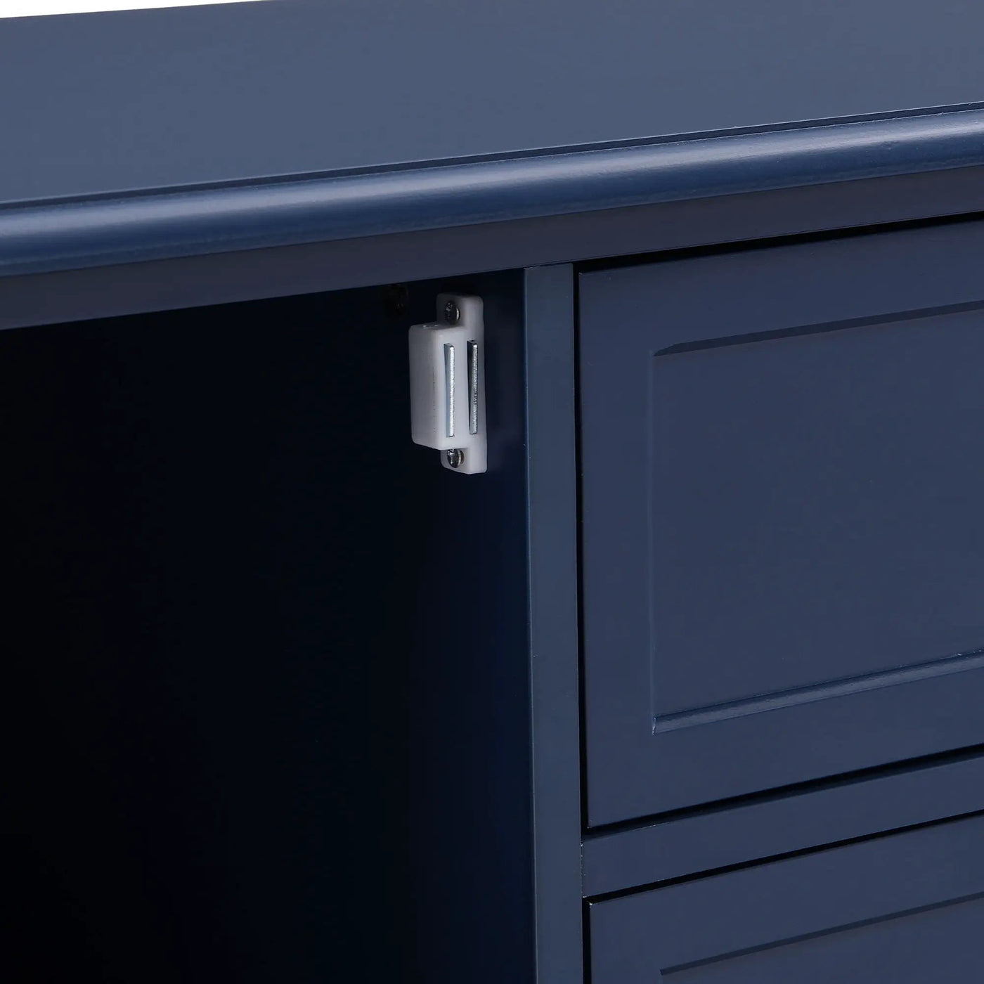 TV Stand, Entertainment Center With Dual Drawers And Hidden Storage, Cabinet With Soft Closing Doors And Sleek Panel Design by HouseOfZazla