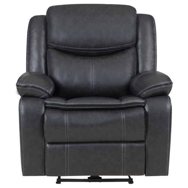 Sycamore Upholstered Power Recliner Chair Dark Grey, photo 2 of 7
