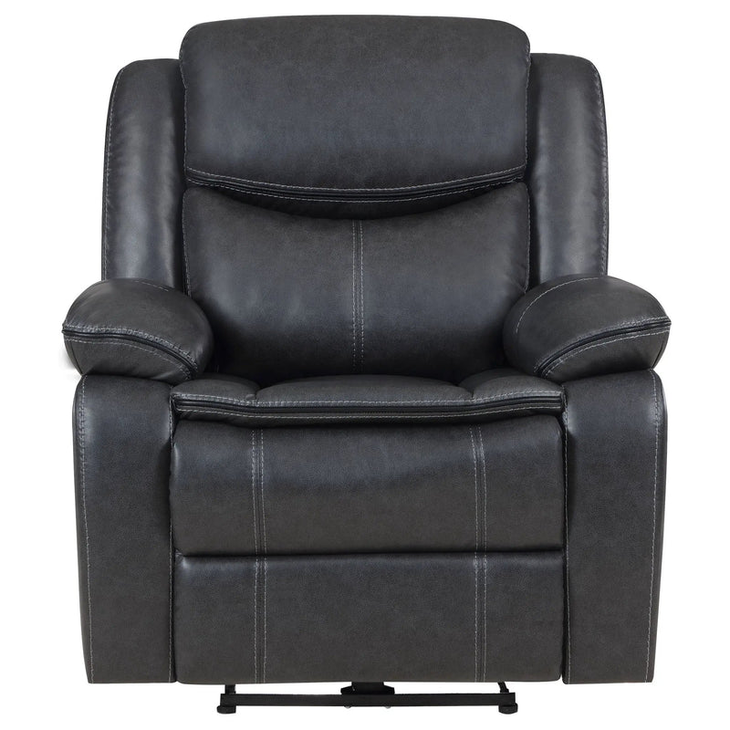 Sycamore Upholstered Power Recliner Chair Dark Grey by Unique Piece Furniture