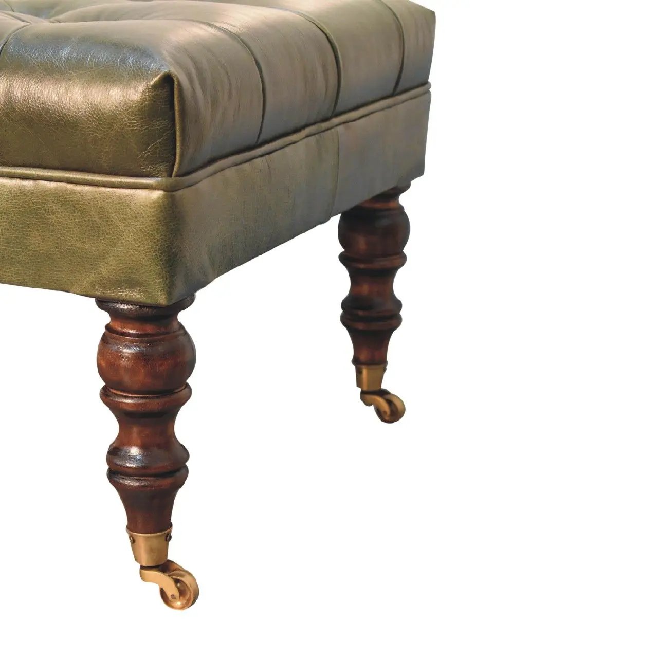 Buffalo - Ottoman With Castor Legs by HouseOfZazla