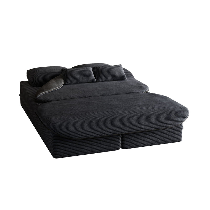 2 In 1 Foldable Sofa Bed With Multi Functional Blanket by HouseOfZazla