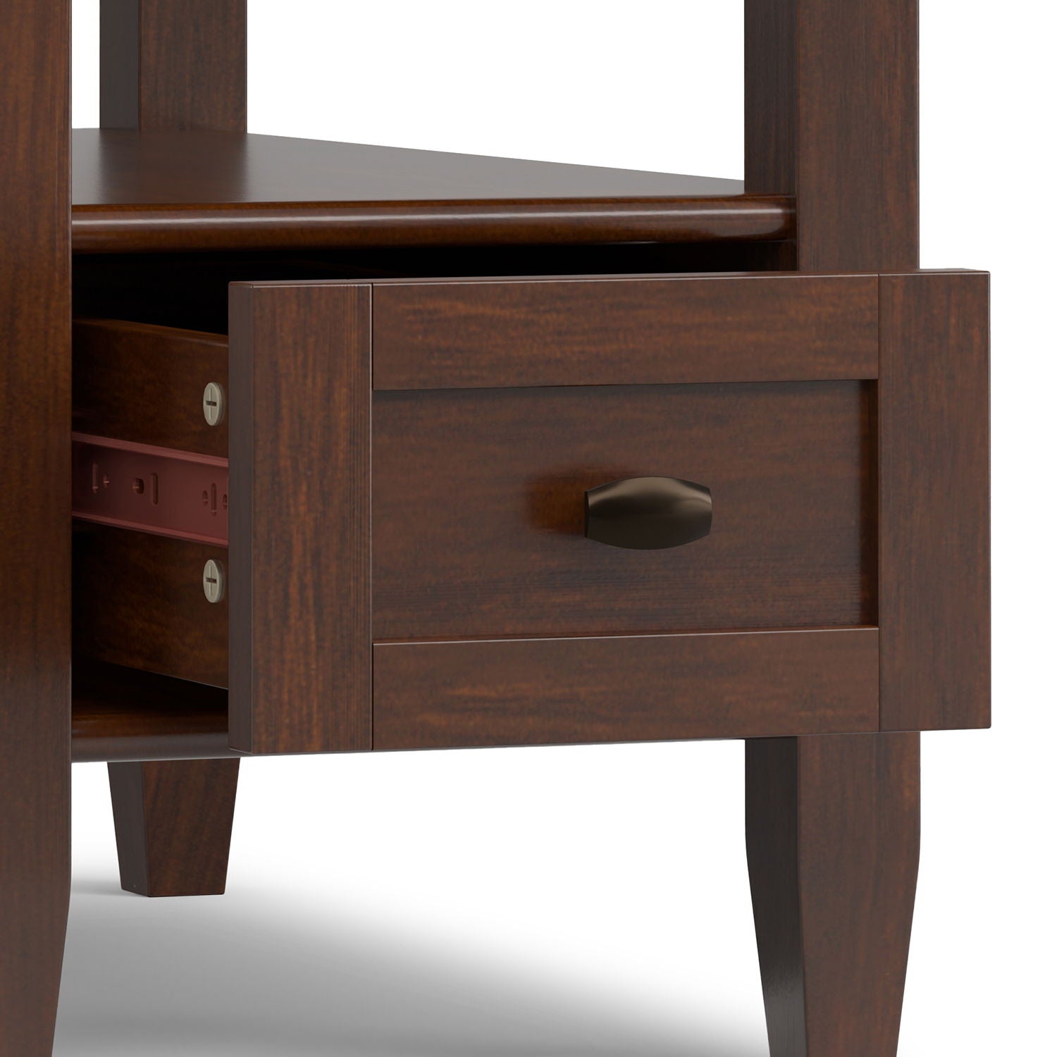 Warm Shaker - Narrow Side Table - Brown by HouseOfZazla
