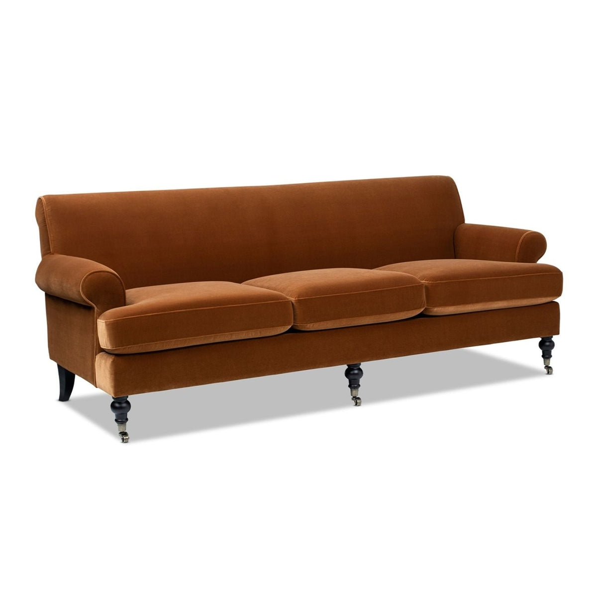 Modern Three Cushion Tightback Lawson Sofa with Removable Cushions - Beige, Orange, Blue, photo 10 of 30