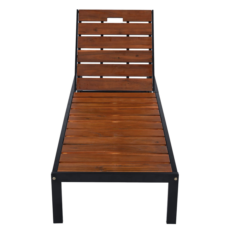 Outdoor Chaise With Adjustable Backrest by HouseOfZazla