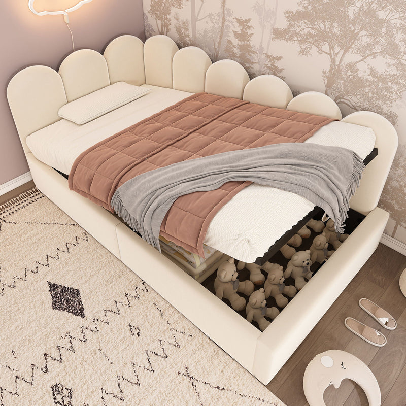 Upholstered Daybed With Metal Slatted Base by HouseOfZazla
