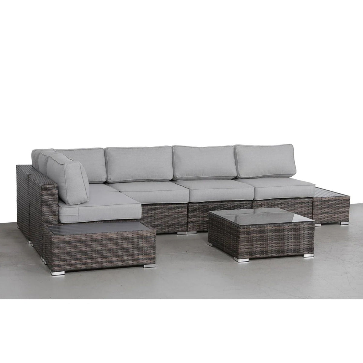 Wicker Sectional Seating Group With Cushions, photo 10 of 28