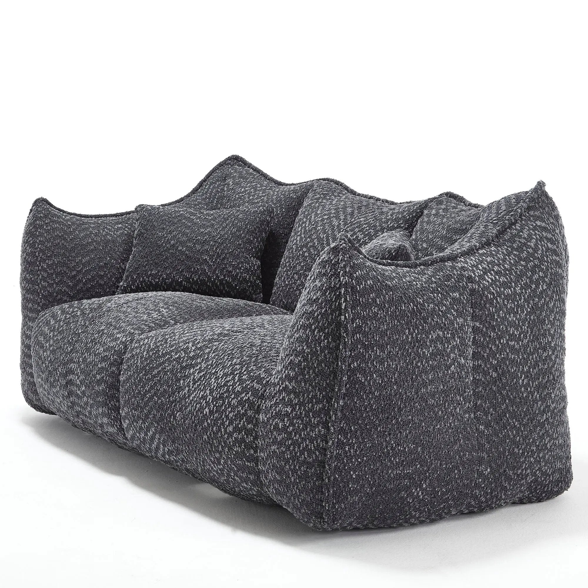 Comfortable Dual Beanbag Chair With High Resilience Foam Core For 2 People by HouseOfZazla