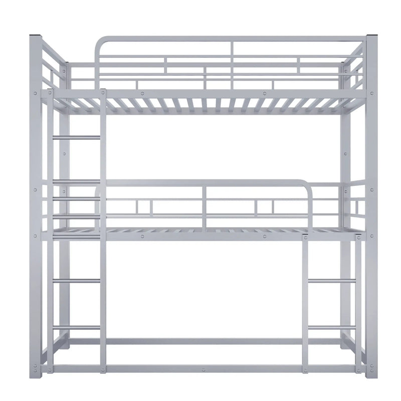 Triple Bunk Bed With Sturdy Construction And Space Saving Design by Unique Piece Furniture