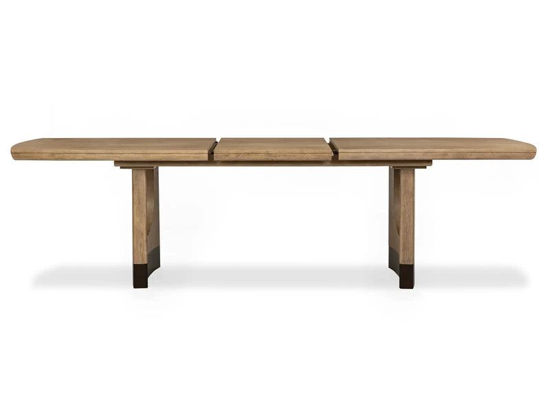 Tristan - Extendable Trestle Dining Table - Swiss Coffee by Unique Piece Furniture