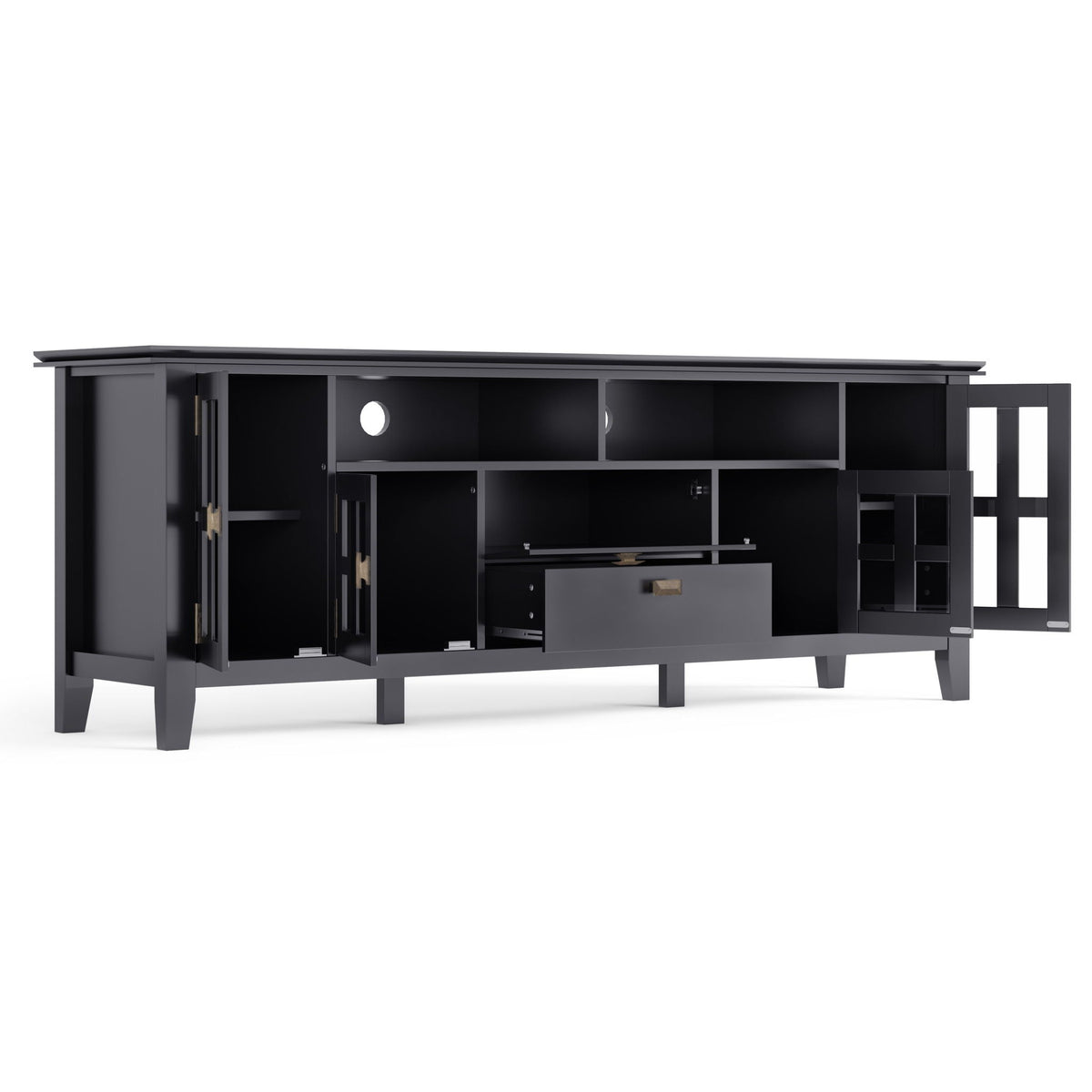 Artisan TV Media Stand with Flip-Down Drawer Storage - Multiple Colors, photo 13 of 40