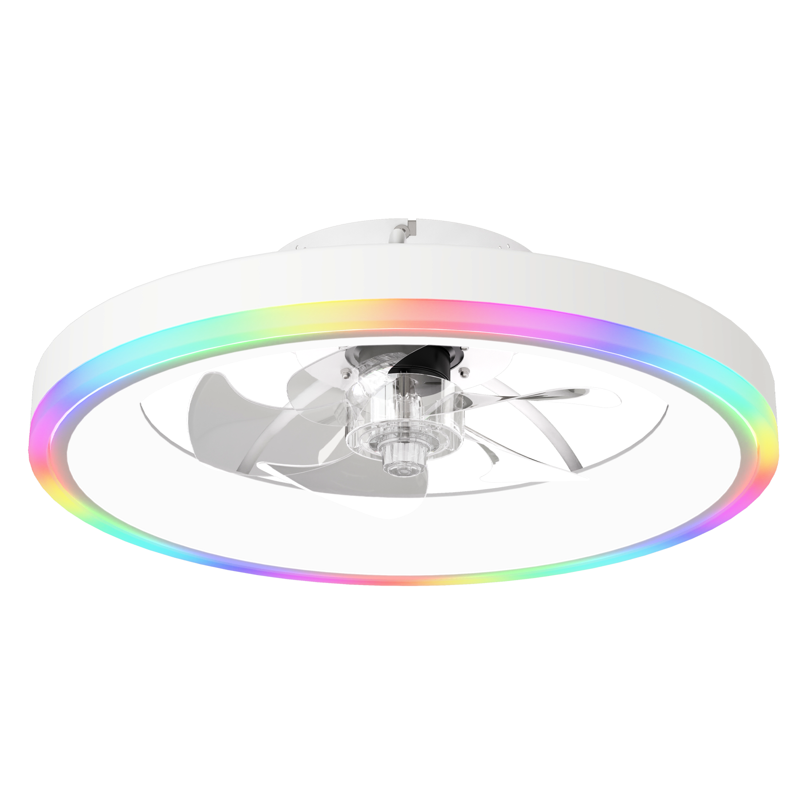 19.7" Modern RGB Ceiling Fan with Lights by HouseOfZazla