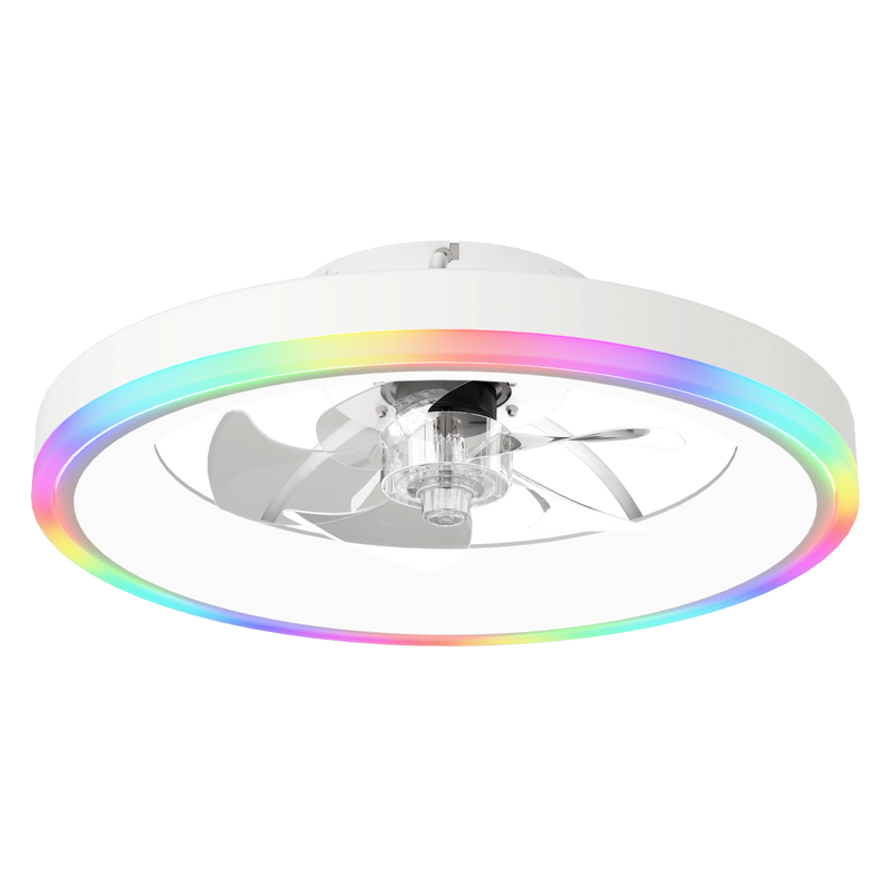 19.7" Modern RGB Ceiling Fan with Lights by HouseOfZazla