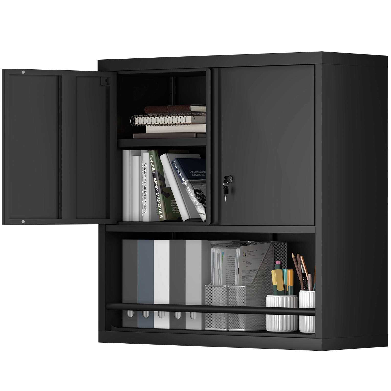 Metal Adjustable 2 Doors Storage Cabinet by HouseOfZazla