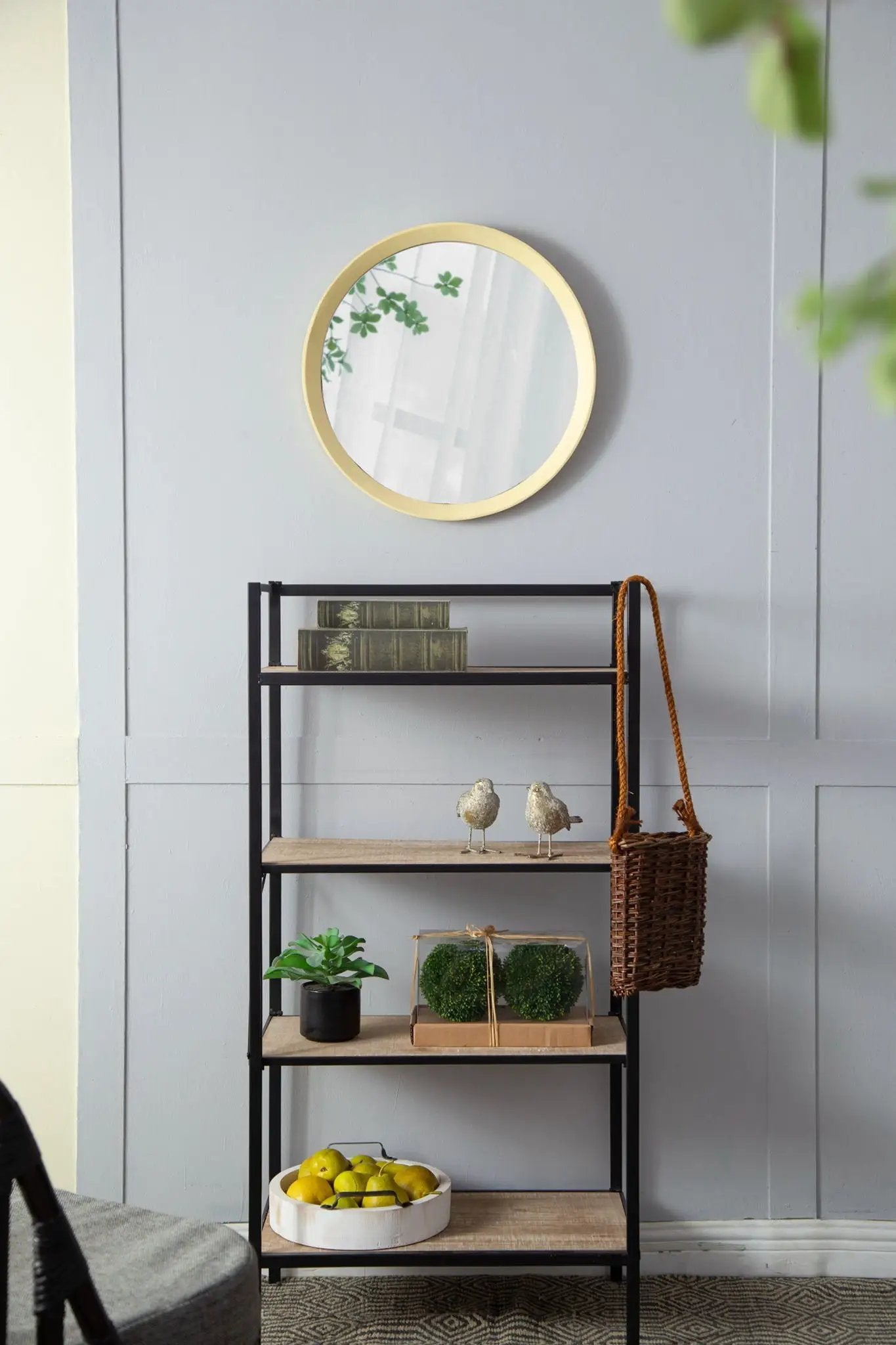 Transitional Decor Style Wall Mirror Decor With Frame For Bathroom by HouseOfZazla