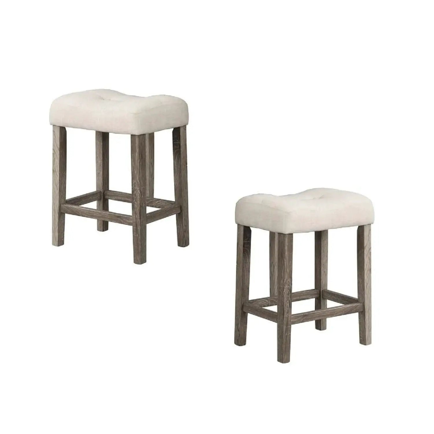 Transitional Counter Dining Set With 4 Tufted Stools by HouseOfZazla