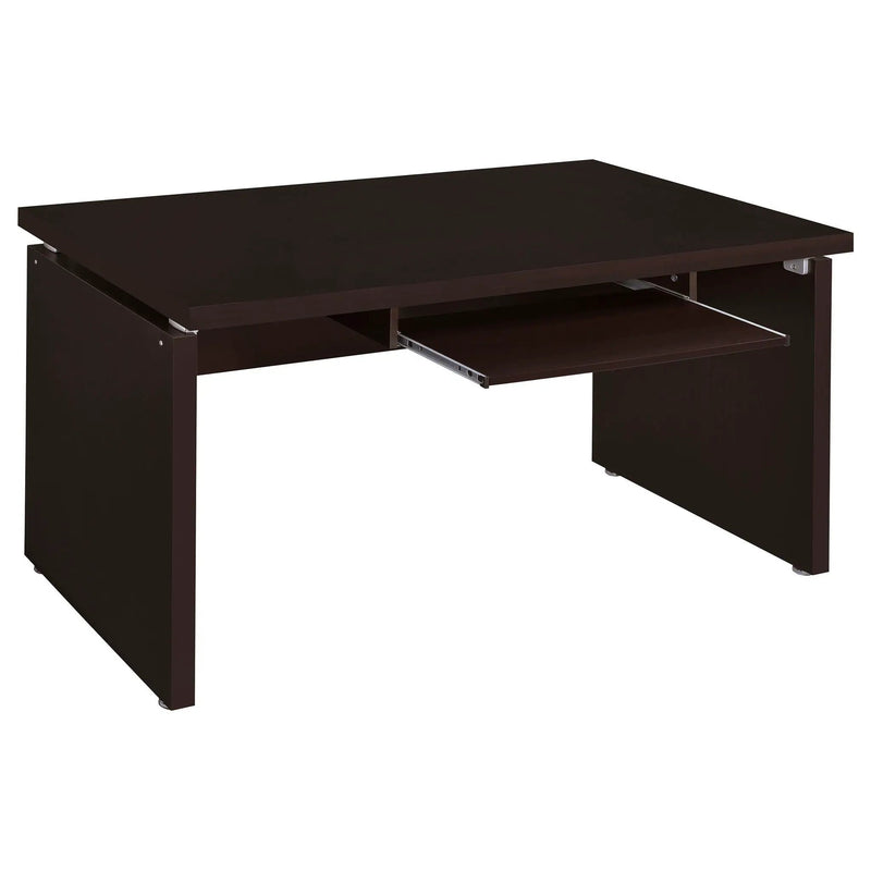Skylar 83-inch L-Shaped Office Computer Desk Cappuccino by Unique Piece Furniture