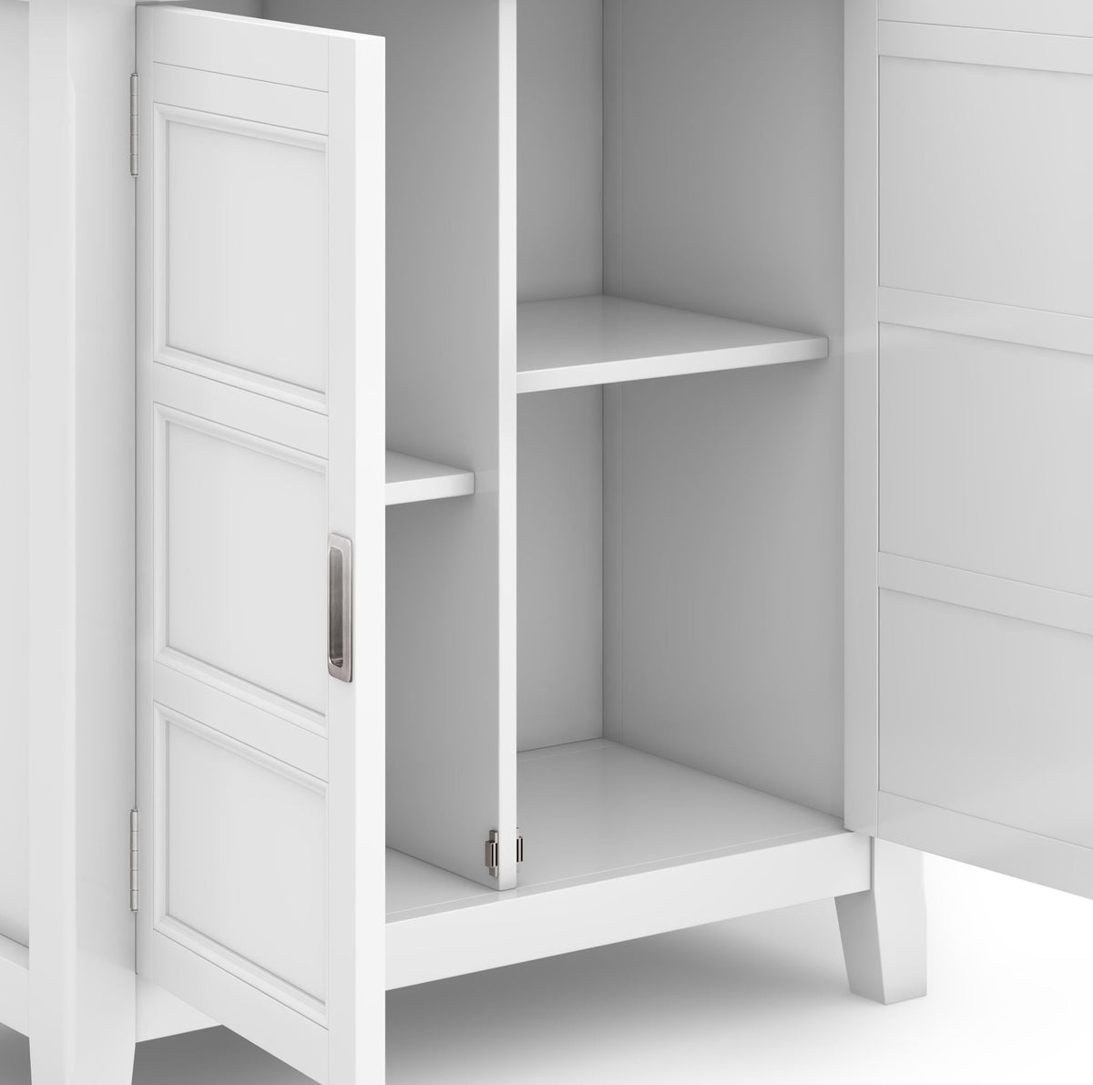 Handcrafted Low Storage Cabinet with Adjustable Shelves - Multiple Colors, photo 13 of 40