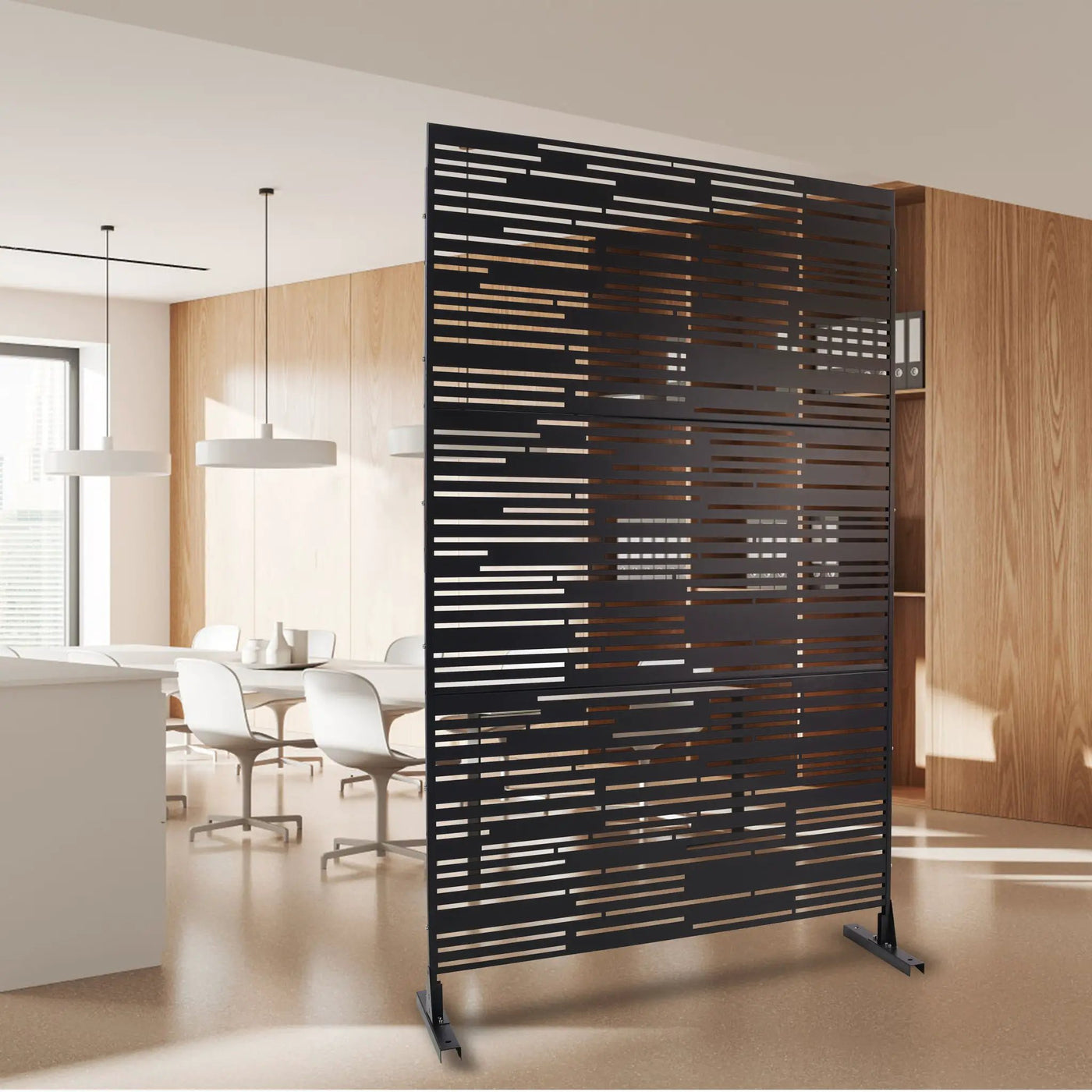 Outdoor & Indoor Freestanding Metal Privacy Screen by HouseOfZazla