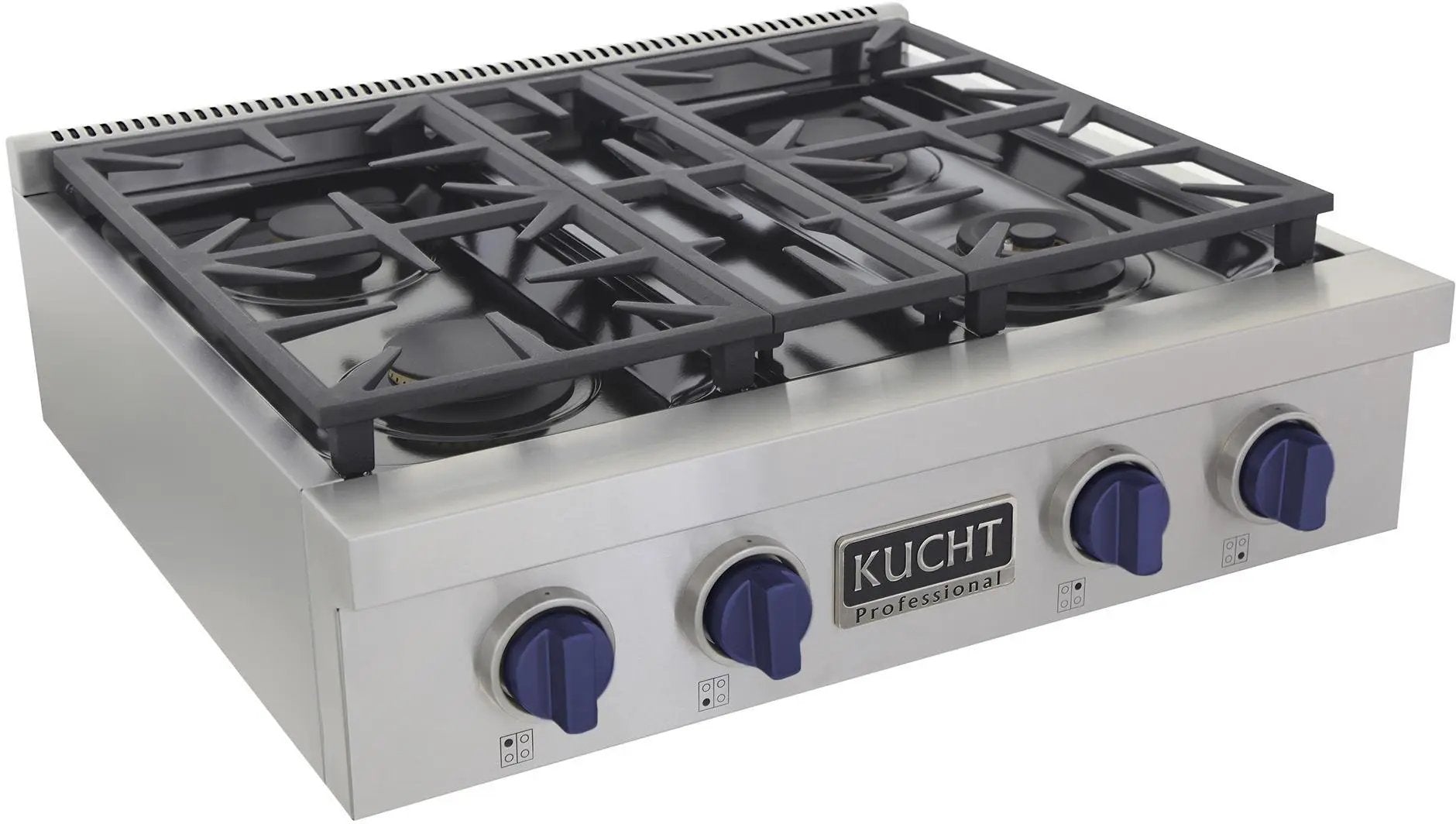 Kucht 30 Inch Gas Sealed Burner Rangetop KFX309T-B by Farmhouse Kitchen and Bath