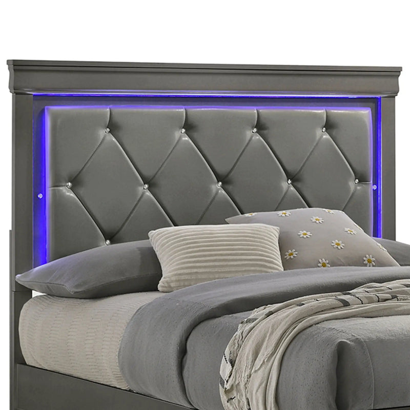 Blaze - Modern Bedroom Set With LED Headboard by HouseOfZazla