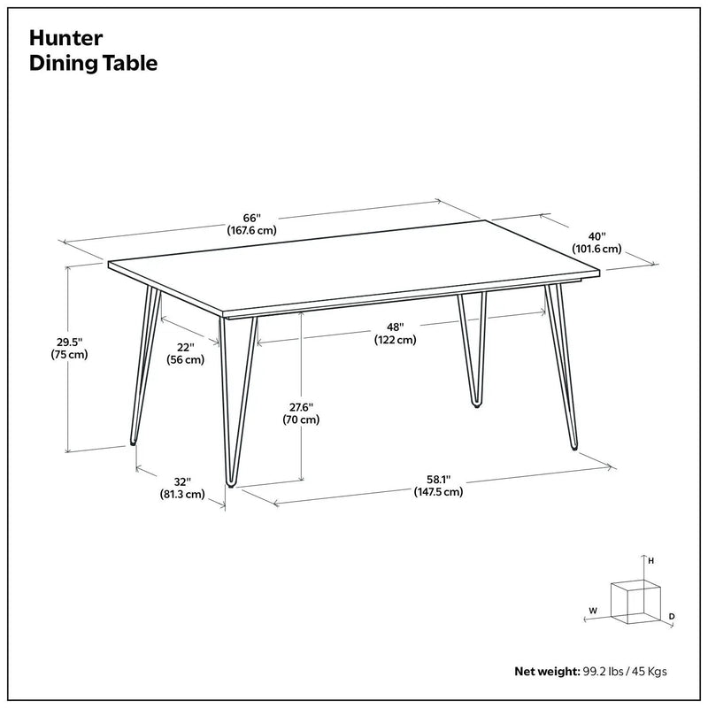 Hunter - Square Tabletop Dining Table by HouseOfZazla