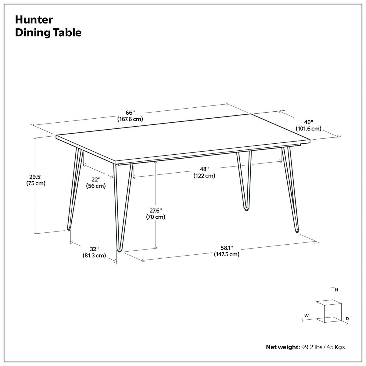 Square Mango Wood Dining Table with Metal Hairpin Legs - Light or Dark Brown, photo 16 of 40