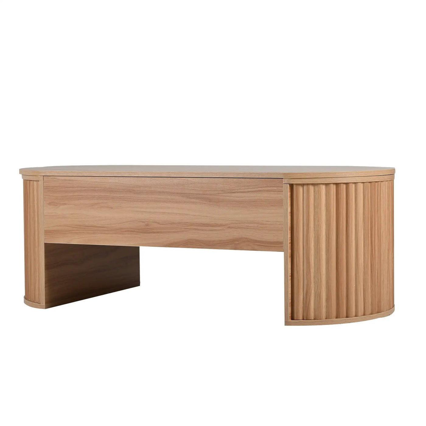Lift Top Coffee Table With Hidden Compartment, Modern Oval Lift Tabletop For Home Living Room by Unique Piece Furniture