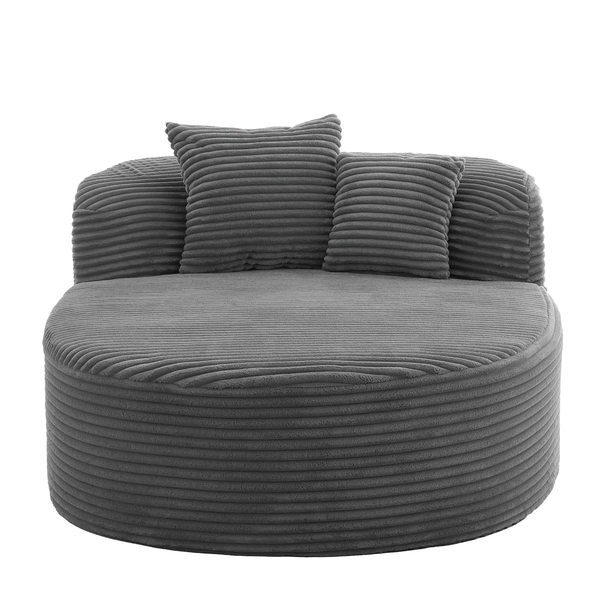Modern Chaise Lounge Sofa Boneless Couch With Supportive Pillows by Unique Piece Furniture