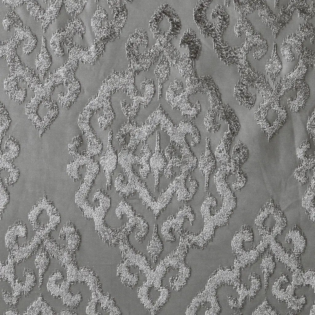Knitted Jacquard Damask Total Blackout Grommet Curtain Panel by HouseOfZazla