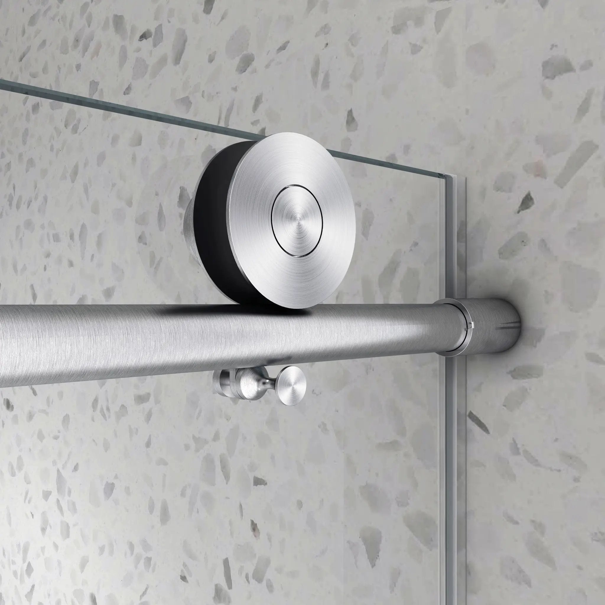 6063 Brushed Nickel Frameless Shower Door by HouseOfZazla