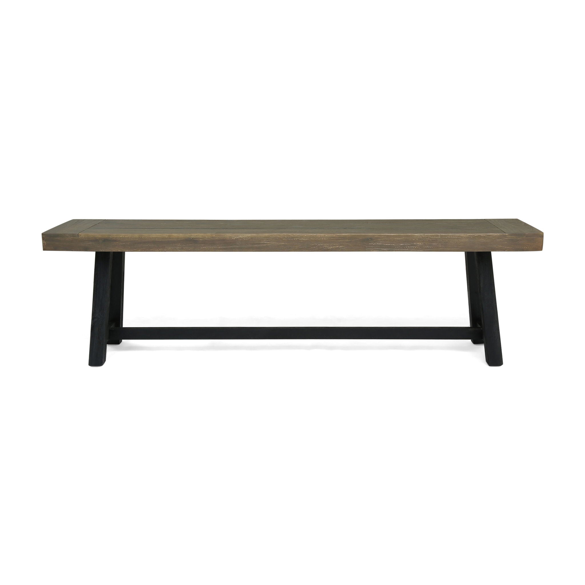 Cloud Outdoor Bench With Acacia Wood Frame And Slat Panel Design by HouseOfZazla