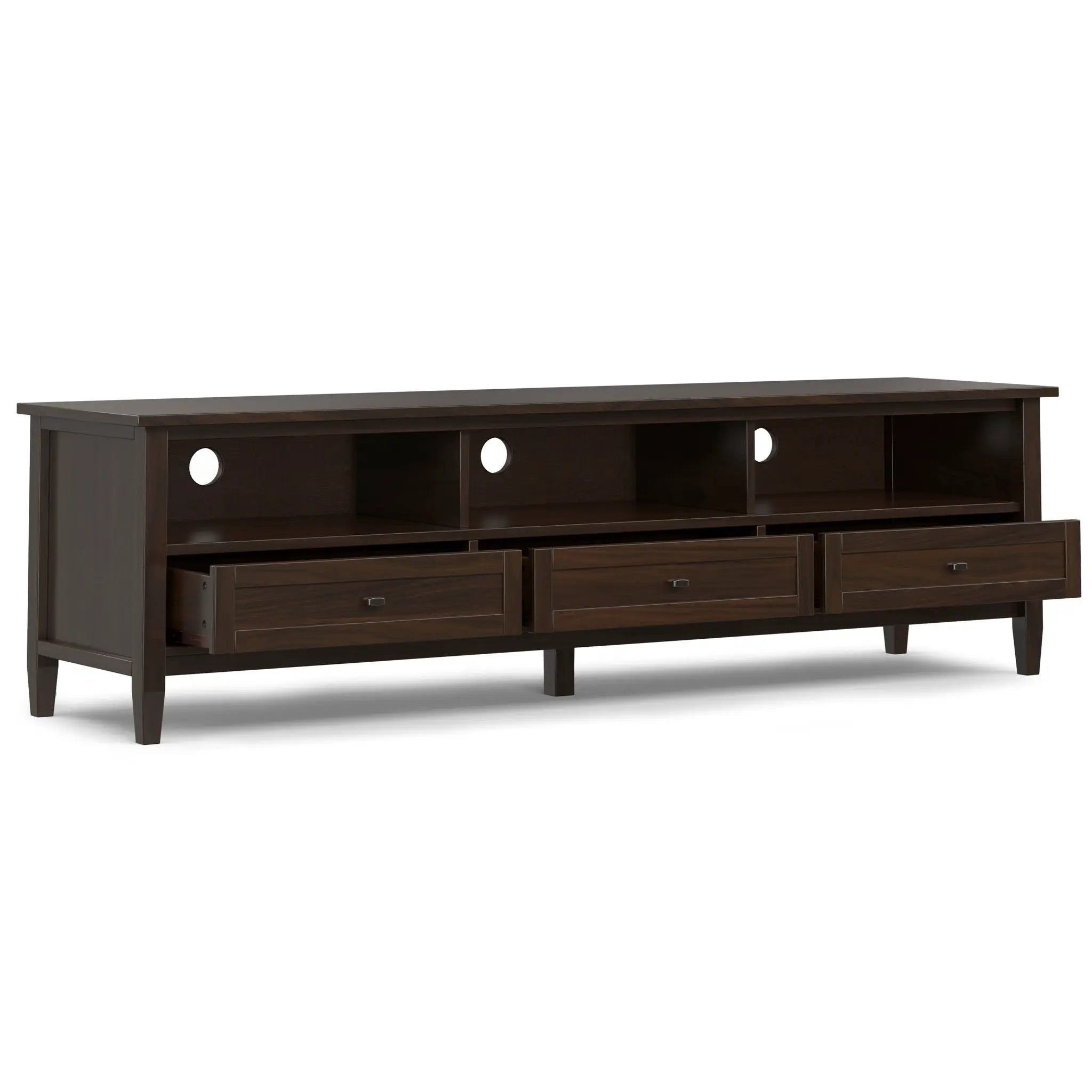 Warm Shaker - Handcrafted Low TV Media Stand by HouseOfZazla
