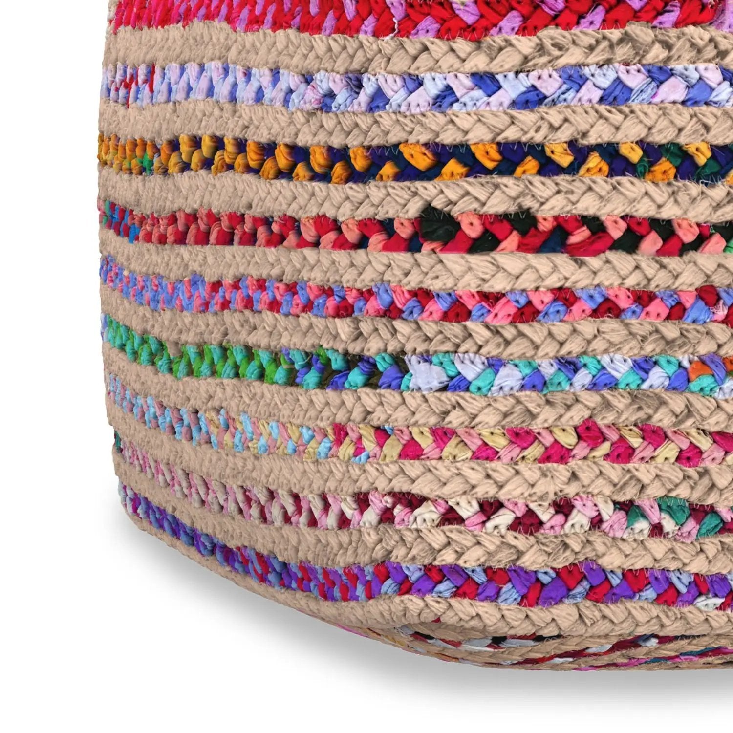Margo - Square Pouf - Multicolor by HouseOfZazla